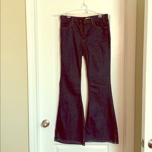 Dark wash Levi’s Flare 1970 Bell edition jeans